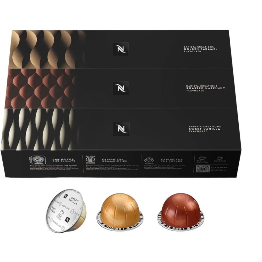 Nespresso Vertuo Capsules Hazelnut Vanilla Caramel 30 Count NIB